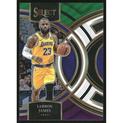 2023-24 Select Prizms Green White Purple #135 LeBron James