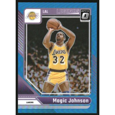 2024-25 Donruss Optic Aqua #239 Magic Johnson LGD