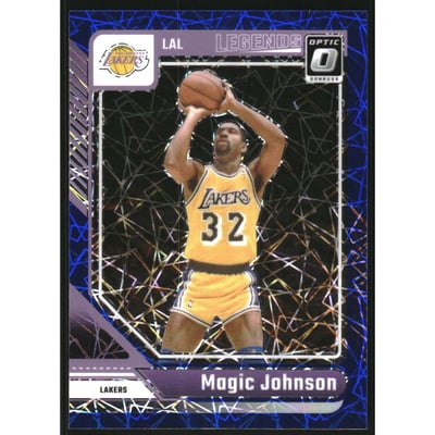2024-25 Donruss Optic Blue Velocity #239 Magic Johnson LGD
