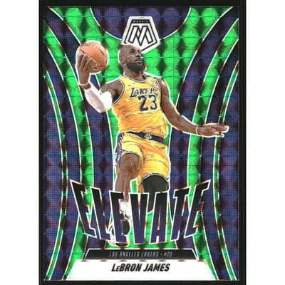 2024-25 Panini Mosaic Elevate Mosaic Green #13 LeBron James