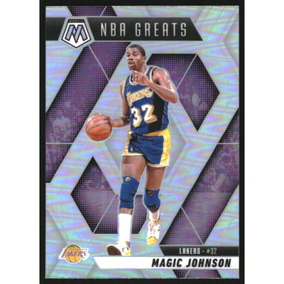2024-25 Panini Mosaic Silver #296 Magic Johnson/Greats