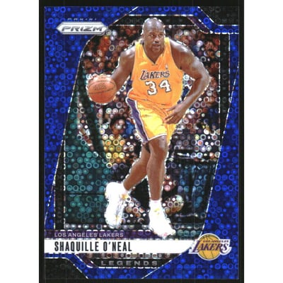 2024-25 Panini Prizm Prizms Fast Break Blue #290 Shaquille O'Neal