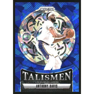 2024-25 Panini Prizm Talismen Prizms Blue Ice #6 Anthony Davis