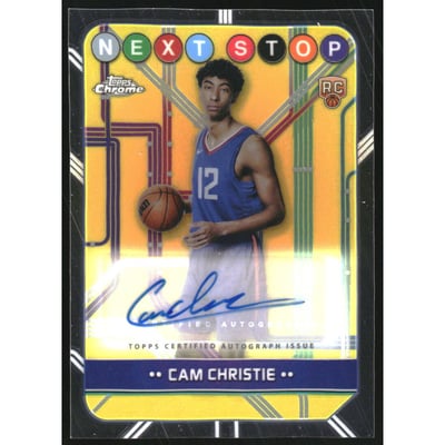 2024-25 Topps Chrome Next Stop Signatures #MSSCC Cam Christie
