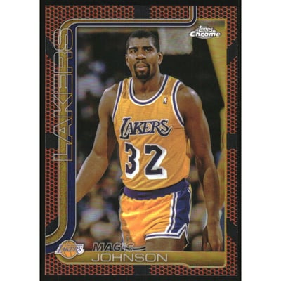 2025-26 Topps Chrome Basketball Refractors #244 Magic Johnson