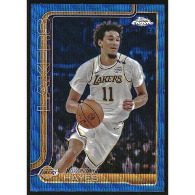 2025-26 Topps Chrome Blue Wave Refractors #125 Jaxson Hayes