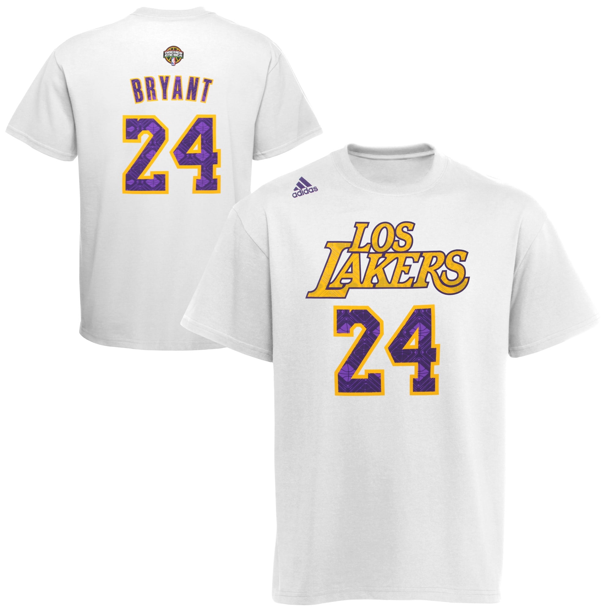 adidas Kobe Bryant Los Angeles Lakers Noches Enebea Name & Number