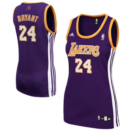 adidas Kobe Bryant Los Angeles Lakers Youth Girls Replica Road Jersey