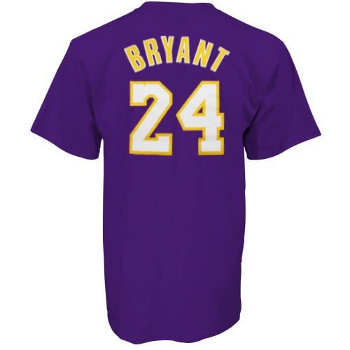 adidas Los Angeles Lakers #24 Kobe Bryant Youth Purple Player Tshirt