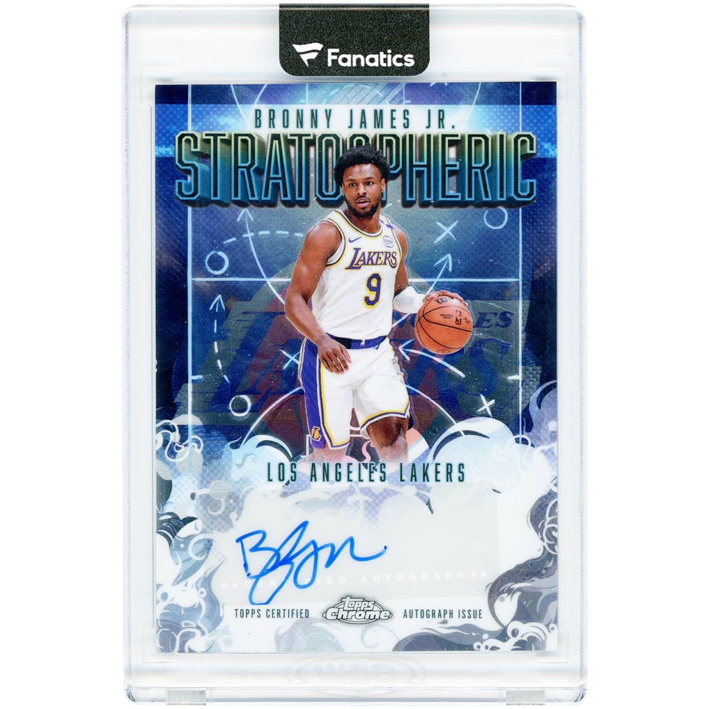 Bronny James Los Angeles Lakers Autographed 2025-26 Topps Chrome ...