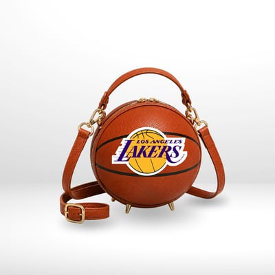 Los Angeles Lakers by Jill Martin Basketball Crossbody Fan Bag