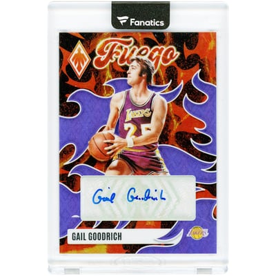 Gail Goodrich Los Angeles Lakers Autographed 2023-24 Panini Phoenix Fuego #FAGGR #12/75 Card