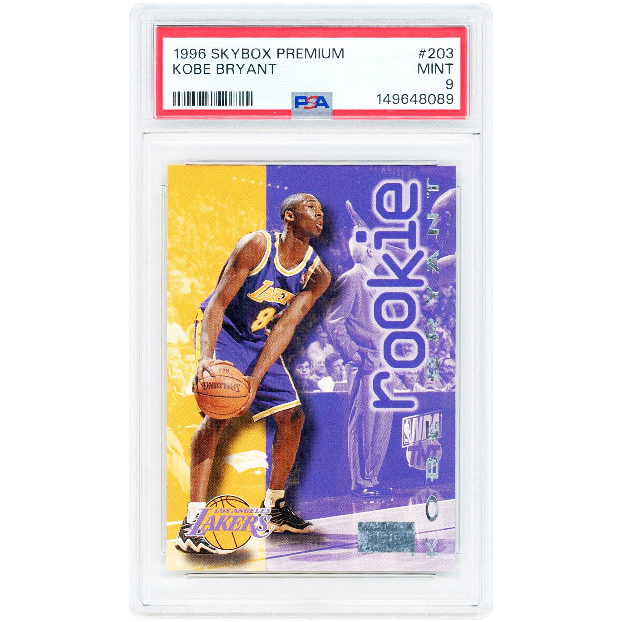 Bryant Kobe Premium 1996-97 Skybox #203 Rookie com: Basketball #55 