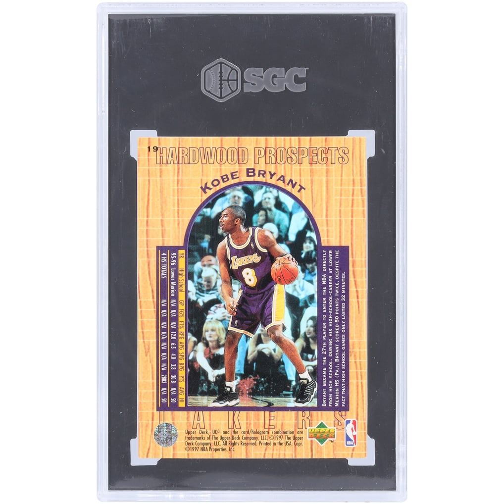 Kobe Bryant Los Angeles Lakers 1996-97 Upper Deck UD3 Hardwood 