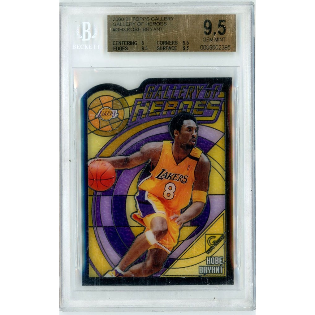 Los Angeles Lakers Kobe Bryant 2000-01 Topps Gallery of Heroes 