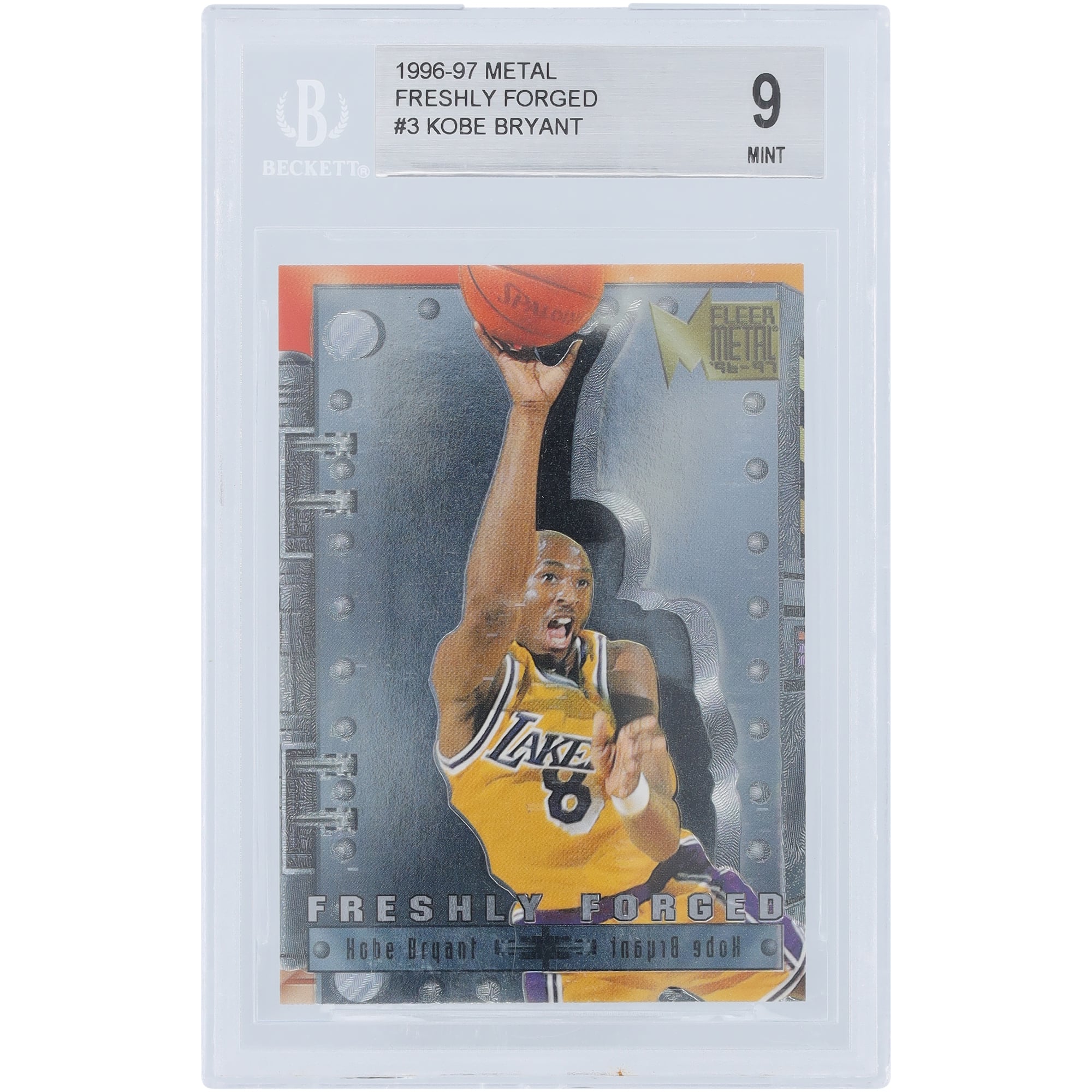 Kobe Bryant Los Angeles Lakers Autographed 1996-97 Fleer Metal 