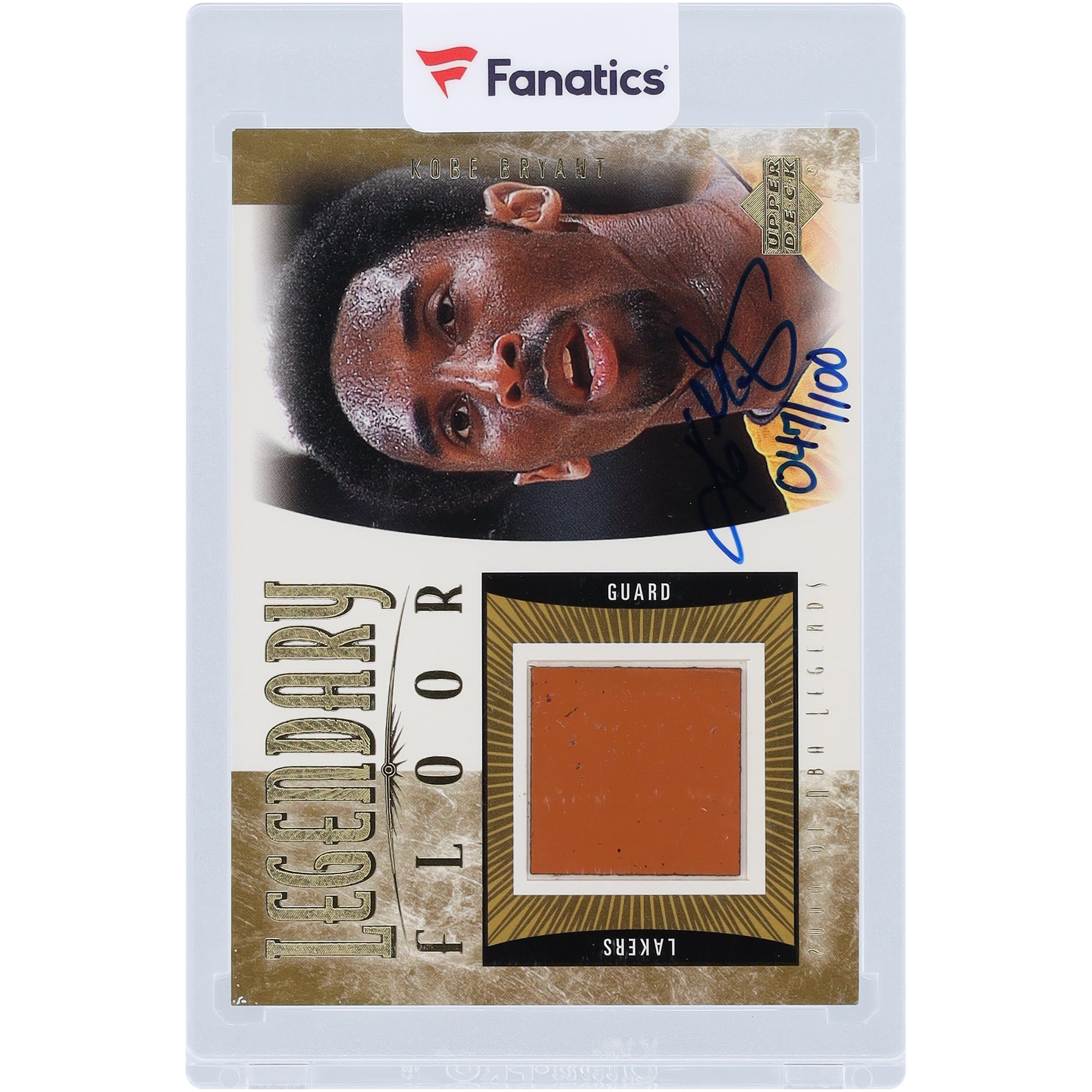 Kobe Bryant Los Angeles Lakers Autographed 2000-01 Upper Deck NBA 