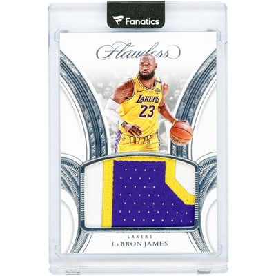 LeBron James Los Angeles Lakers 2024-25 Panini Flawless Tri-Color Game Used Relic #P-LBJ #10/25 Card