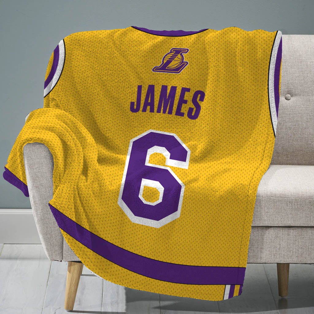 Los Angeles Lakers LeBron James 60'' x 80'' Sleep Squad Throw Blanket