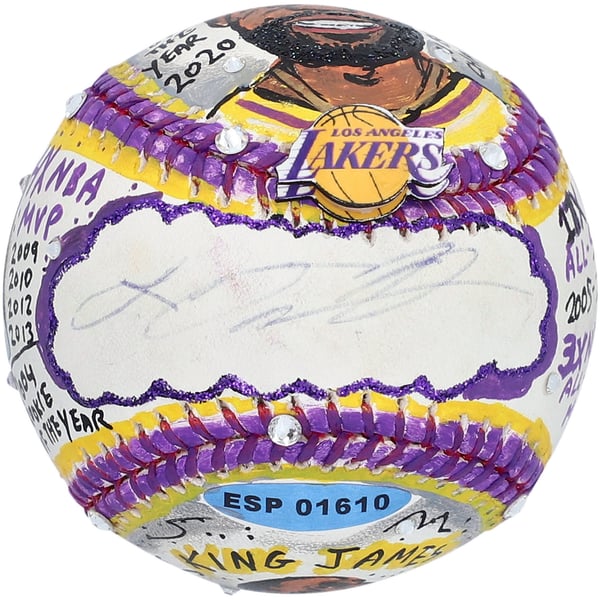 HWC Trading A4 Lebron James LA Lakers - Photo Autographe Signée Imprimée Pour Fans De Basket