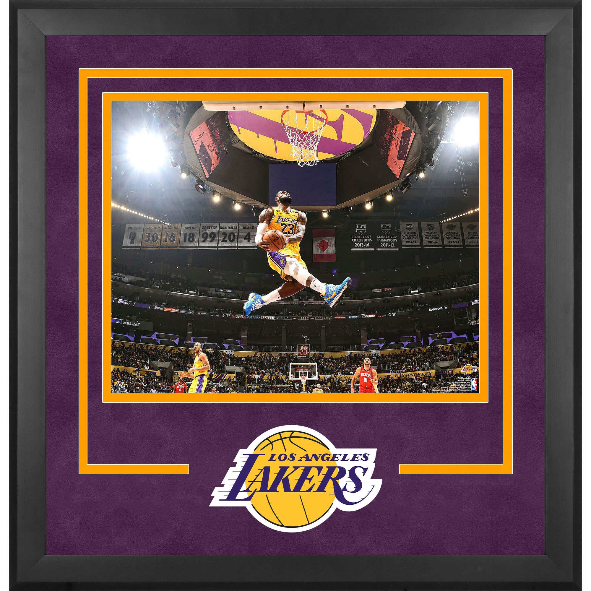 LeBron James Los Angeles Lakers Fanatics Authentic Deluxe Framed 