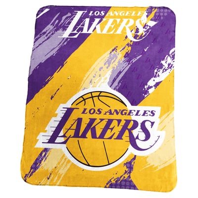 Los Angeles Lakers Logo Brands 50" x 60" Brush Stroke Classic Fleece Blanket
