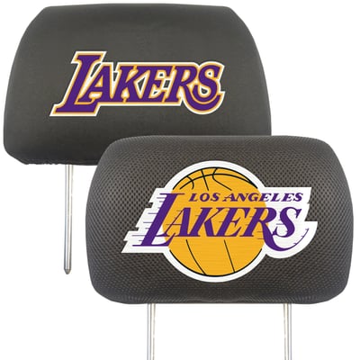Los Angeles Lakers Logo Brands Car Head Rest Cover