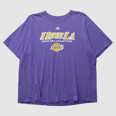 Los Angeles Lakers Adidas 2009 T-shirt - Purple - 2XL by Fanatics Real Vintage