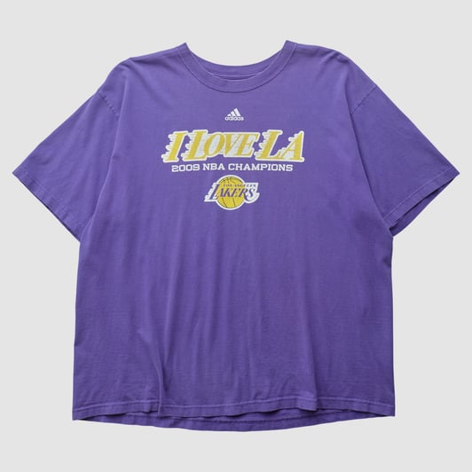 Los Angeles Lakers Adidas 2009 T-shirt - Purple - 2XL by Fanatics Real Vintage