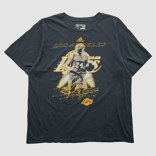 Los Angeles Lakers Adidas 2010s T-shirt - Black - M by Fanatics Real Vintage