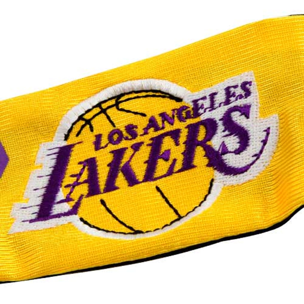 Los Angeles Lakers Ladies Gold FanBand Jersey Headband display picture 2