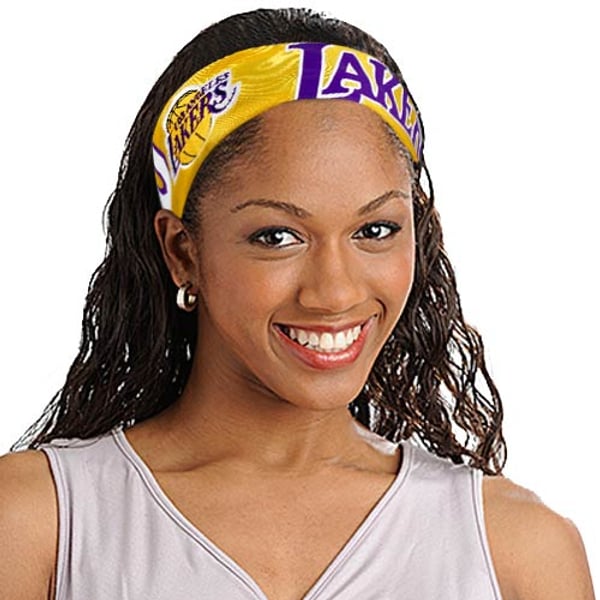 Los Angeles Lakers Ladies Gold FanBand Jersey Headband display picture 1