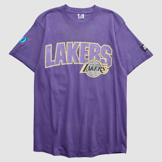 Los Angeles Lakers Starter 90s T-shirt - Purple - L by Fanatics Real Vintage