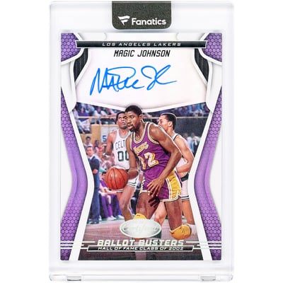 Magic Johnson Los Angeles Lakers Autographed 2019-20 Panini Certified Ballot Busters HOF 2002 #BB-MJN Card