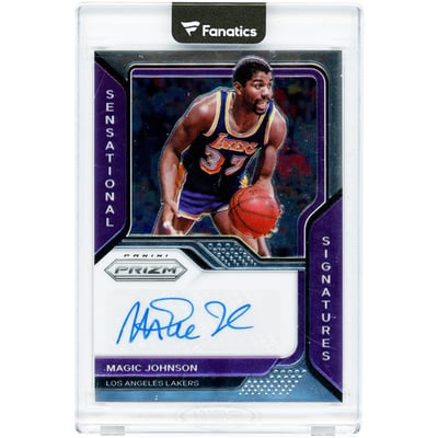 Magic Johnson Los Angeles Lakers Autographed 2020-21 Panini Prizm Sensational Signatures #SS-MJO Card