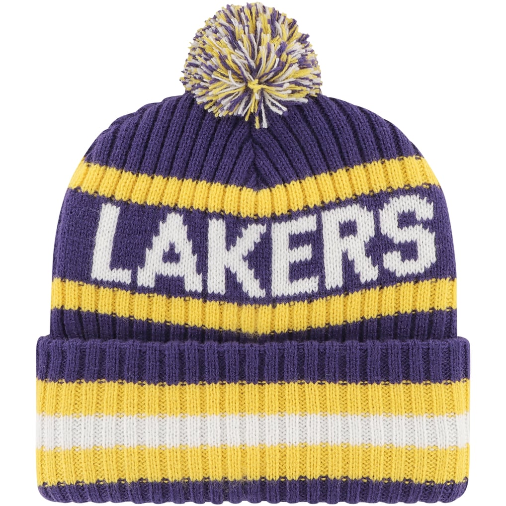 NWT NBA Lakers Bling Pom Beanie Hat New Era Youth 2025-26 City Edition Los Angeles Lakers Logo  main image 2