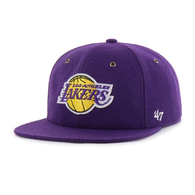 Los Angeles Lakers '47 Wool Captain Adjustable Hat - Purple