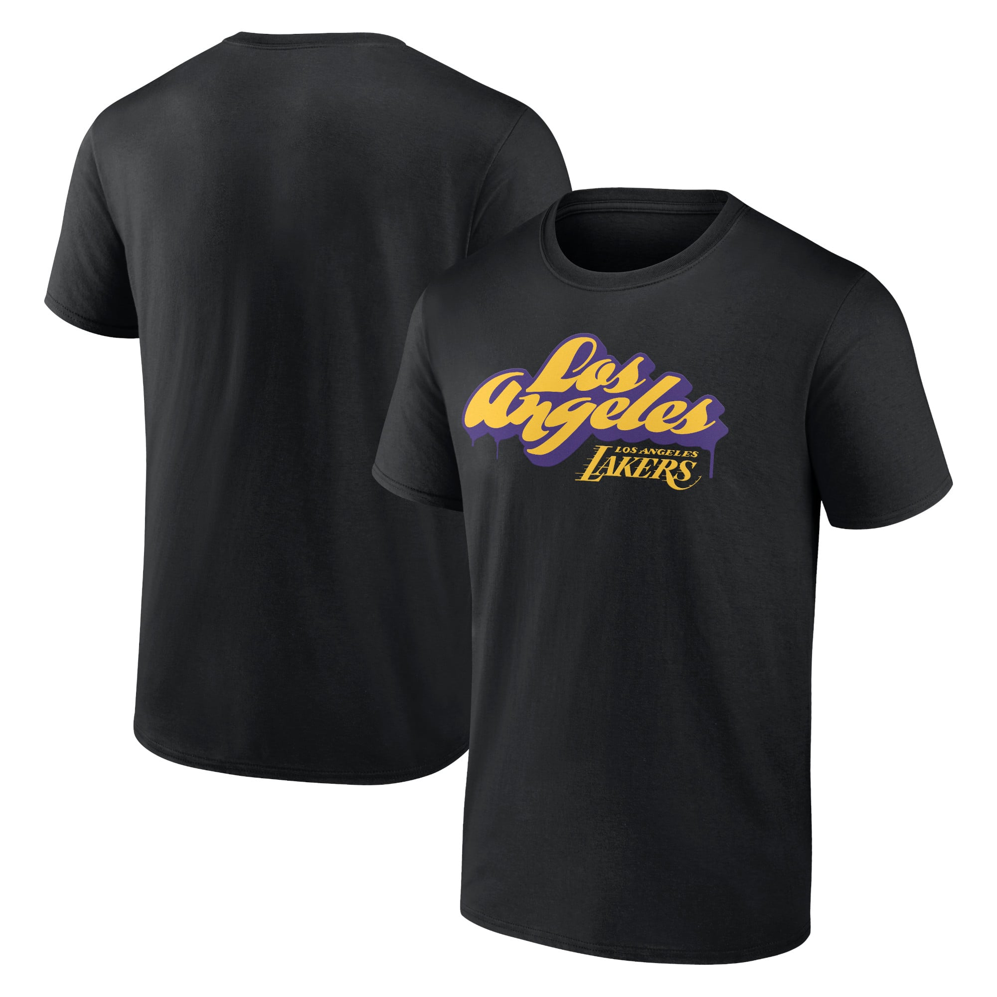 Los Angeles Lakers LA Graffiti T-Shirt - Black
