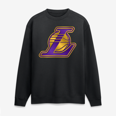 Los Angeles Lakers  Metallic Mascot Sweatshirt - Black