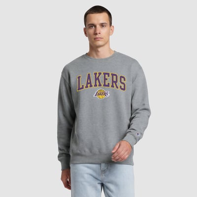  Los Angeles Lakers Champion Contrast Sweatshirt - Heather Gray