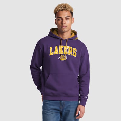  Los Angeles Lakers Champion Contrast Liner Hoodie - Purple