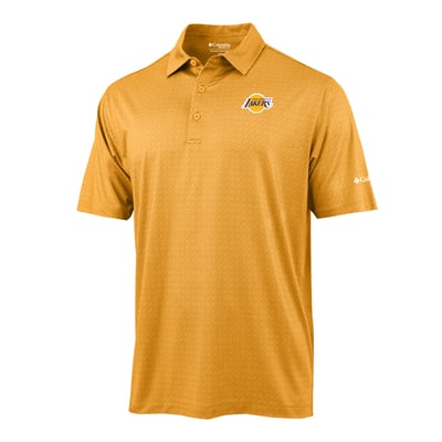 Los Angeles Lakers Columbia Pacer Polo - Gold