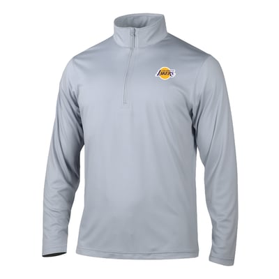 Los Angeles Lakers Columbia Fairway Break Quarter-Zip Pullover - Gray