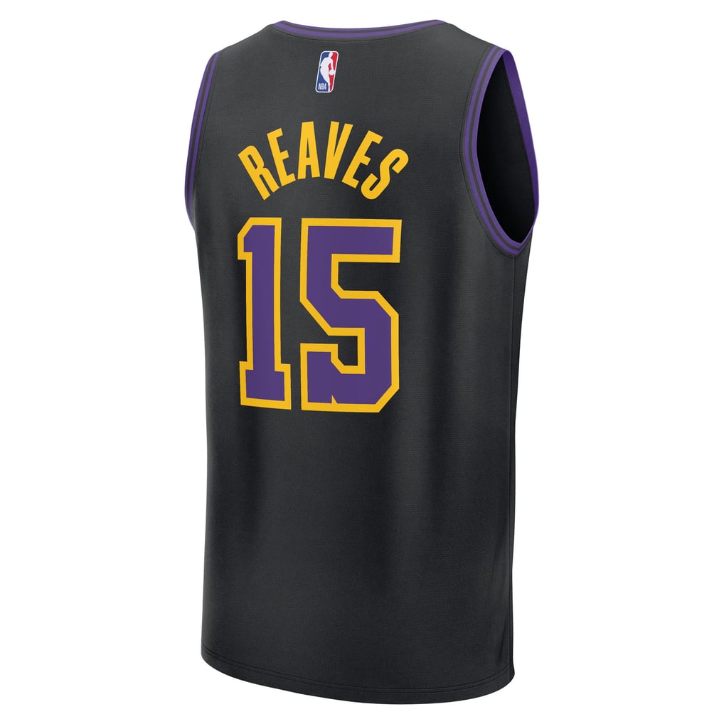 Men's Los Angeles Lakers Austin Reaves Fanatics Black 2025/26 City ...
