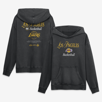  Los Angeles Lakers Fanatics Balanced Attack Washed Hoodie - Black