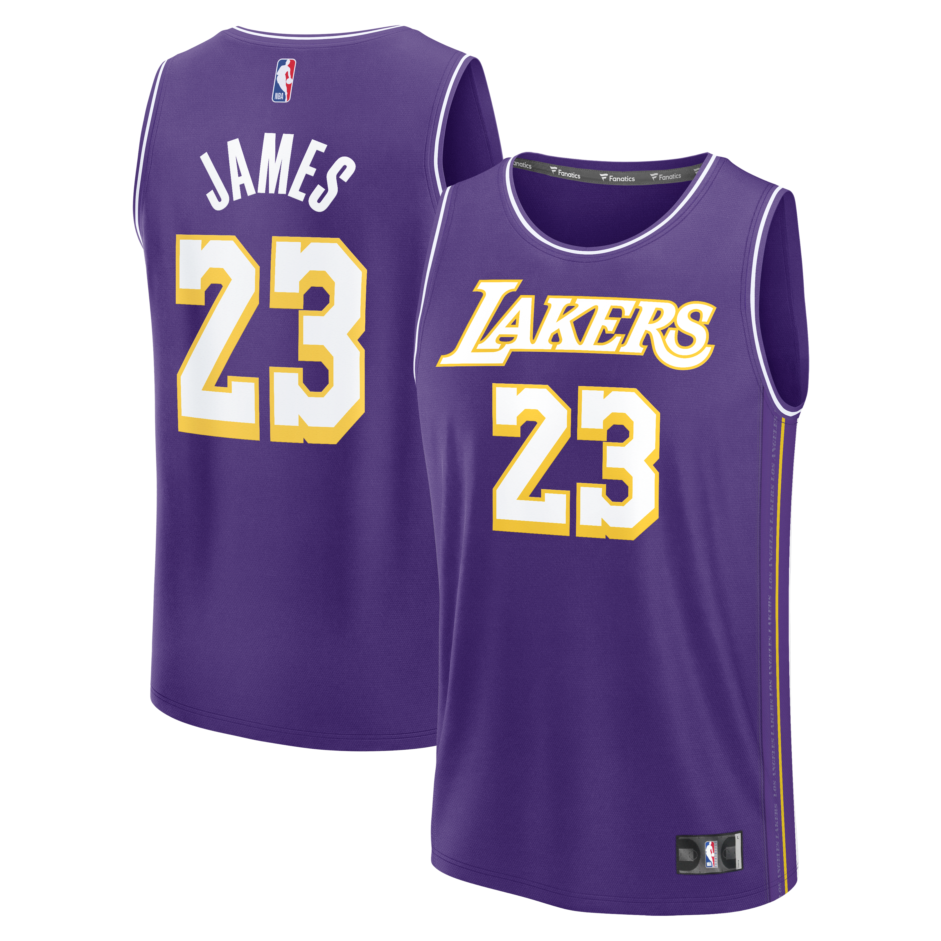 LeBron James Los Angeles Lakers Fast Break Jersey Statement Edition Purple