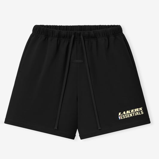 Los Angeles Lakers Fear of God Classic Shorts - Black