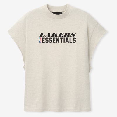 Los Angeles Lakers Fear of God Cut-Off Muscle T-Shirt - Cream