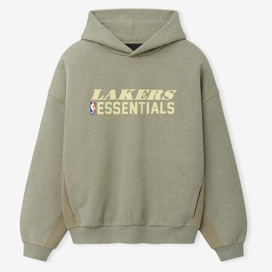 Los Angeles Lakers Fear of God 90s Relaxed Hoodie - Gray