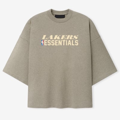 Los Angeles Lakers Fear of God Merch T-Shirt - Heather Gray